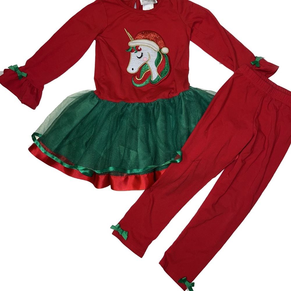 Emily Rose size 5 Christmas Unicorn Tutu Outfit